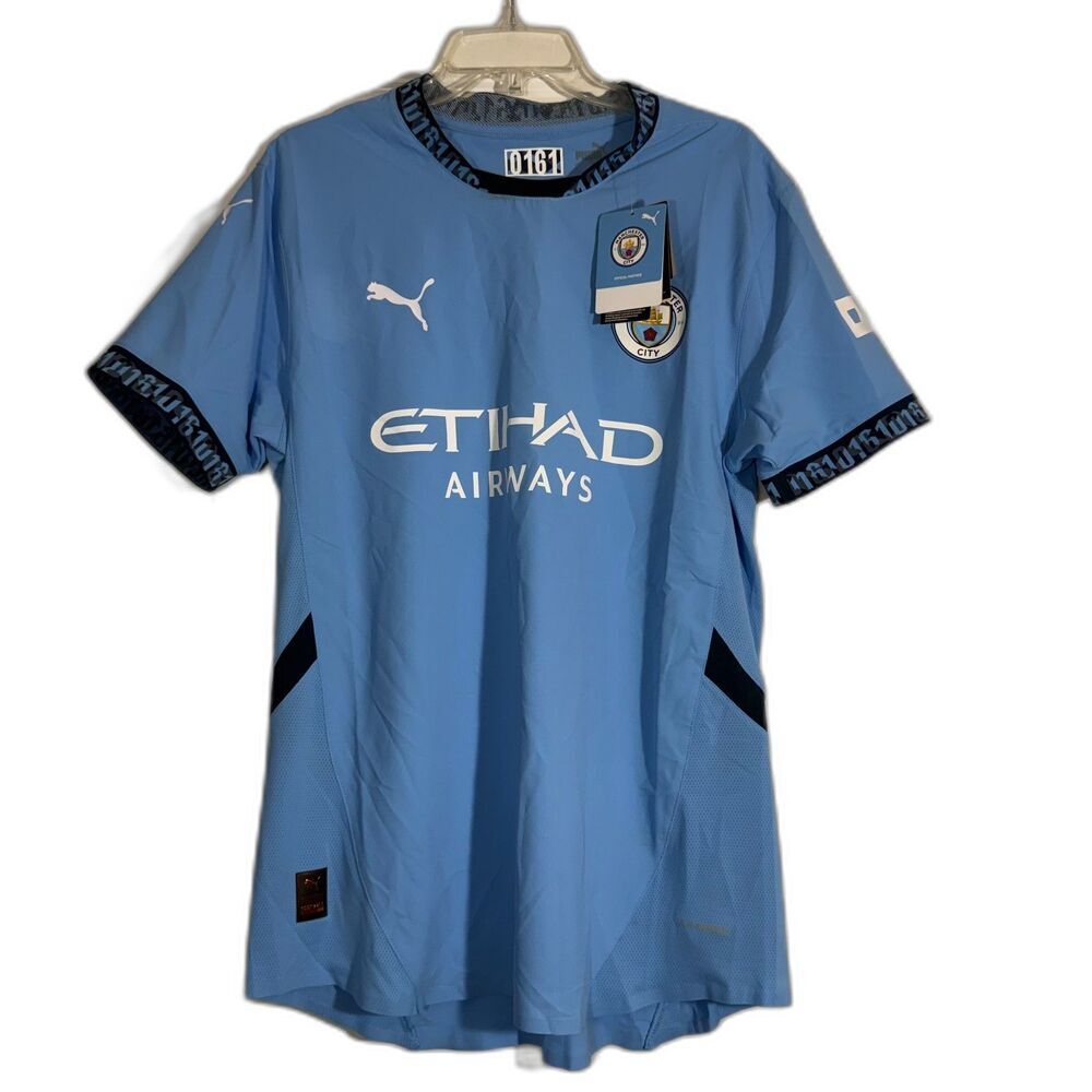 NWT Puma Manchester City Home Jersey Etihad Sz L
